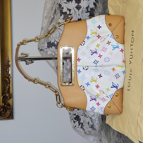 Louis Vuitton, Bags, Louis Vuitton Judy Mm Multicolor With Box And  Dustbag